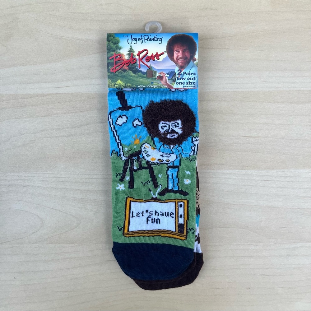 Bob Ross Socks - 2 Pairs - Picture 2 of 5